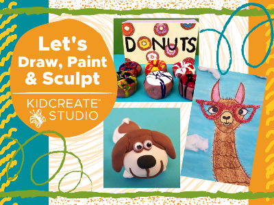 Let’s Draw, Paint, & Sculpt (5-12 years) 