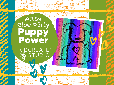 Artsy Glow Party - Puppy Power Workshop (5-12 Years)